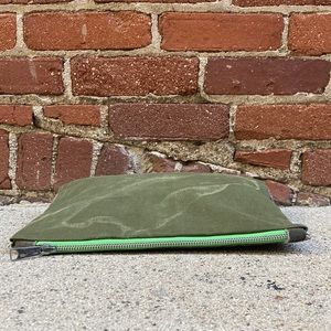 Recycled Vintage Military Duffle Clutch Bag